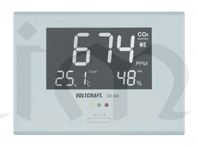 Digitální ukazatel klimatu v místnosti CO-60, CO2