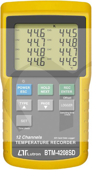 BTM4208SD datalogger teploty 12kan.