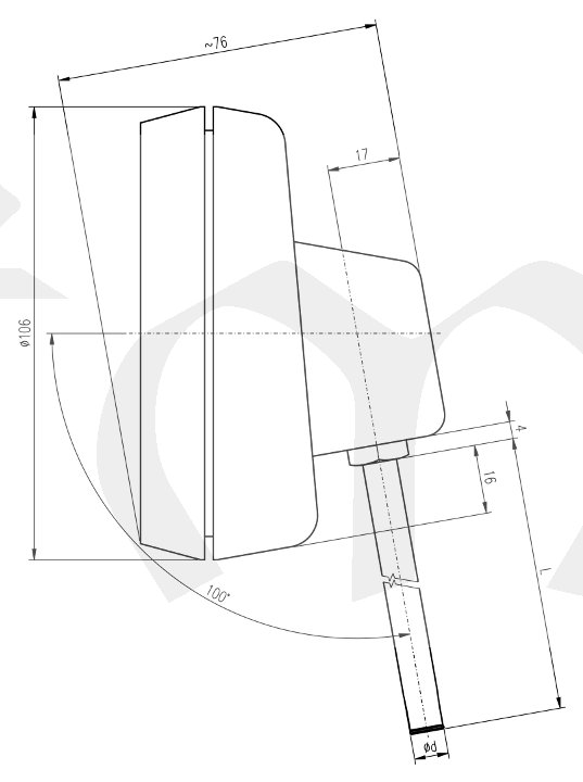 DTU -30+50°C/160mm Cr