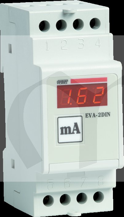 EVA-2DIN, 0-1Aac Ampérmetr