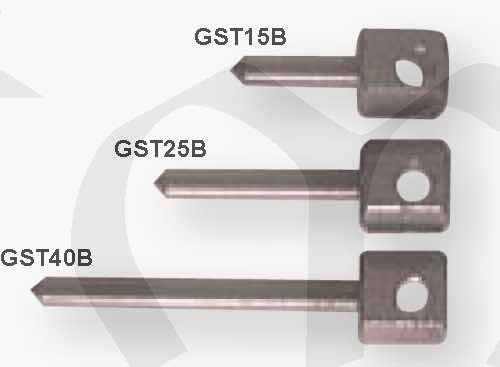 GST 15B - 2ks ocel. hřebů 15mm s otvorem