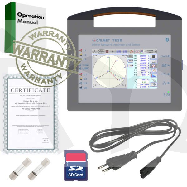 TE30 - 3f tester analyzátorů a elektroměrů